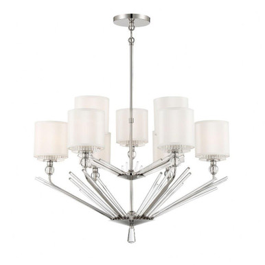 Sutton 9 Light Large Chandelier by Minka Metropolitan - N7389-613