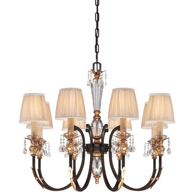 Bella Cristallo 8 Light Oversized Chandelier by Minka Metropolitan - N6648-258B