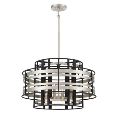 Presten 6 Light Large Pendant 28 Inch Wide by Minka Metropolitan - N7985-420