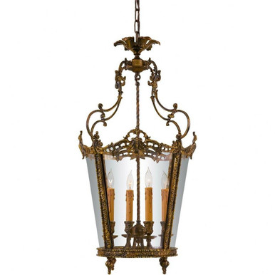 4 Light Small Foyer Traditional Chandelier by Minka Metropolitan - N851204-OXB