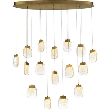 Paget 16 Light Mini Oval Chandelier by Eurofase - 37194