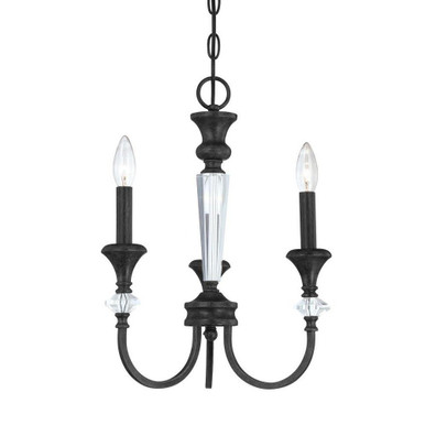 St Margarets Heath - Three Light Chandelier - 14 inches wide by 18 inches high - 139-BEL-2336201