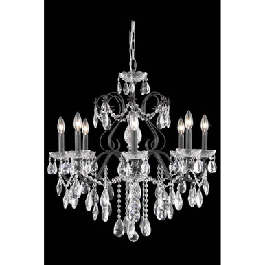 St. Francis 6 Light Chandelier 23 x 26 Inches Wide by Elegant  - 2016D26DB/RC