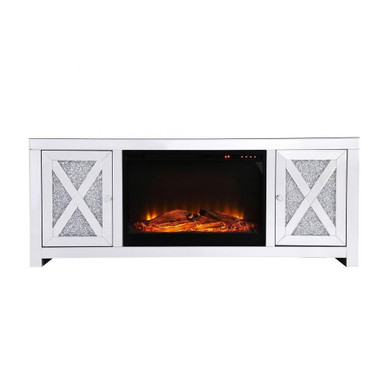 Warren Gait 23.5 Inch Mirrored TV Stand Fireplace by Bailey Street Home - 779-BEL-5046548