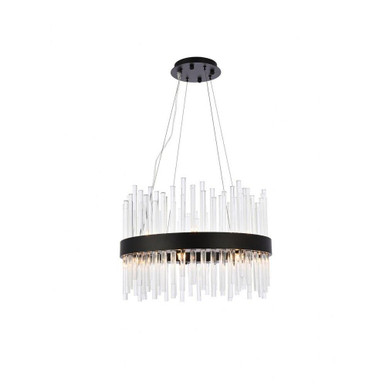 Dallas 14 Light Large Pendant by Elegant - 3000D20BK