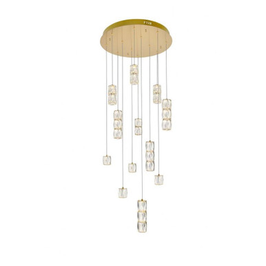 Polaris 72W 12 LED Light Large Pendant by Elegant - 3500d24g