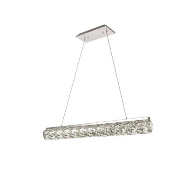 Valetta 1 LED Light Linear Chandelier by Elegant - 3501d36c