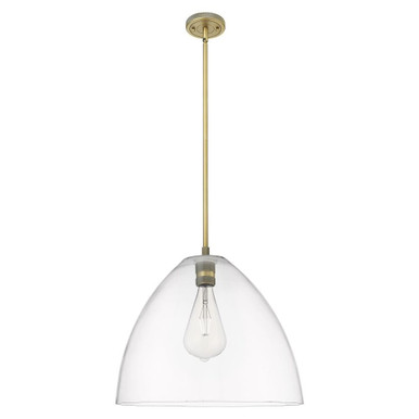 Crown Point 1 Light Stem Hung Pendant 16 Inch Wide by Innovations - 434-1S-16