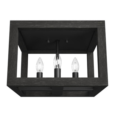 Squire Manor 4 Light 12 Inch Wide Flush Mount by Hunter Fans - 19088