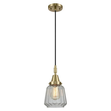 Chatham 1 Light Cord Hung Mini Pendant 9.13 Inch Tall by Innovations - 447-1P-G14