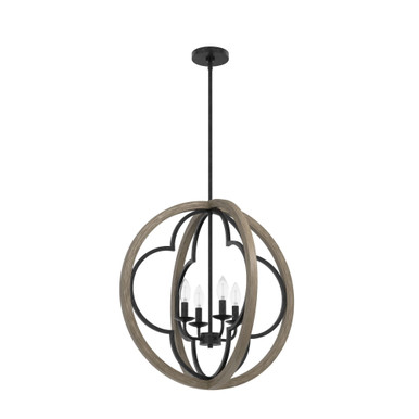 Gablecrest 4 Light Large Pendant by Hunter Fans - 19096