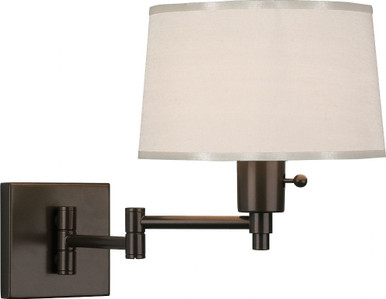 Real Simple 1 Light Metal Swing Arm Wall Mount 11 Inch Tall by Robert Abbey - 1806