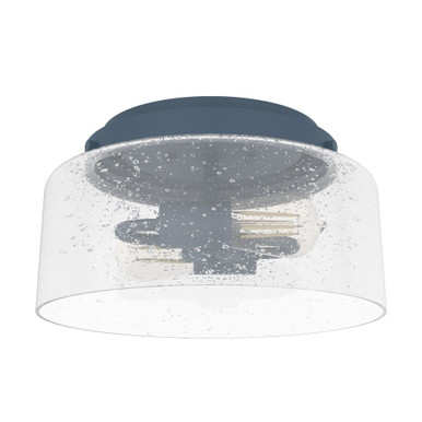 Hartland 2 Light 11.5 Inch Wide Metal Flush Mount by Hunter Fans - 19163