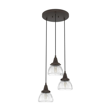 Cypress Grove 3 Light Small Pendant by Hunter Fans - 19174