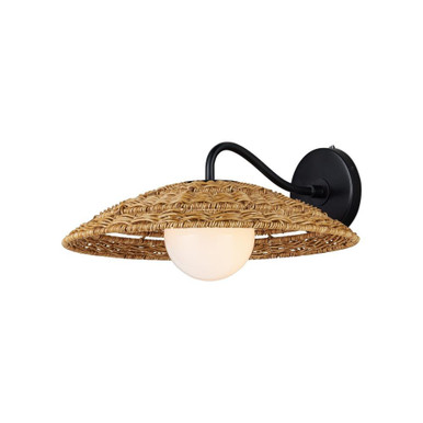 Barbary 1 Light Wall Sconce 8 Inch Tall and 16 Inch Wide by Currey Company - 5500-0059