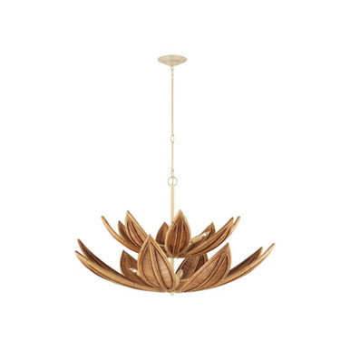Cubana 8 Light 2 Tier Chandelier 40.25 Inch Wide by Currey Company - 9000-1298