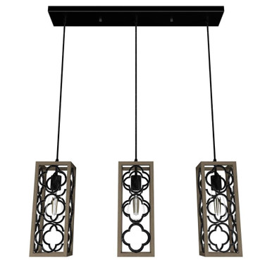 Gablecrest 3 Light Large Linear Pendant by Hunter Fans - 19948