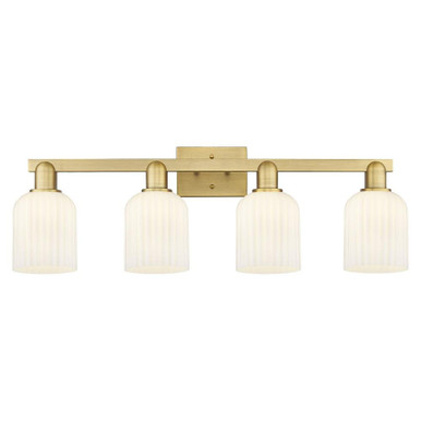 Bridal Veil 4 Light Bath Vanity 10.75 Inch and 32 Inch Wide by Innovations - 716-4W-G559-5