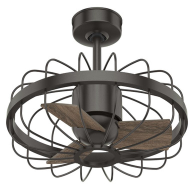 Roswell 3 Blade Caged Fan with Wall Control 16 Inch Wide by Hunter Fans - 50797