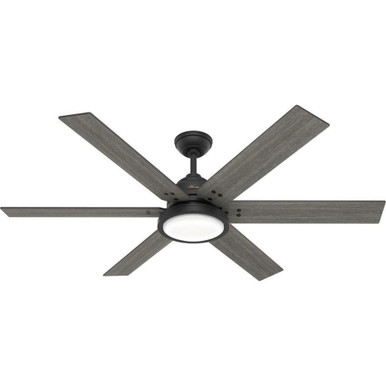 Warrant 6 Blade Ceiling Fan with Light Kit 60 Inch Wide by Hunter Fans - 59461