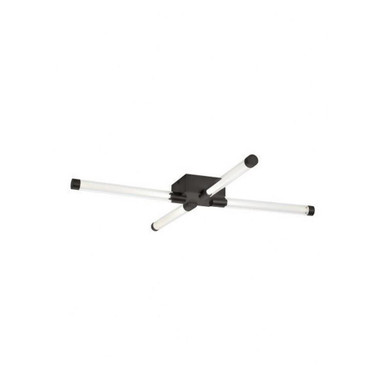 Phobos 94W 277V 4 LED 27.5 Inch Wide Flush Mount by Visual Comfort Modern - 700FMPHB28BZ-LED927-277