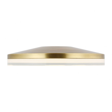 Wyatt 20W 1 LED 16 Inch Wide Flush Mount by Visual Comfort Modern - 700FMWYT16B-LED930