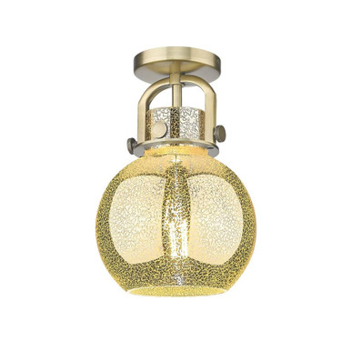 Newton Sphere 1 Light Flush Mount 12 Inch Tall X 8 Inch Wide by Innovations - 410-1F-G410-8_P