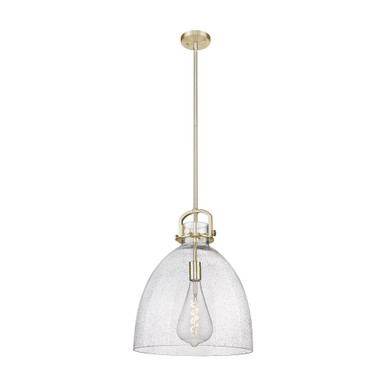 Newton Bell 1 Light Stem Pendant 19.63 Inch and 16 Inch Wide by Innovations - 410-1SL-G412-16_P
