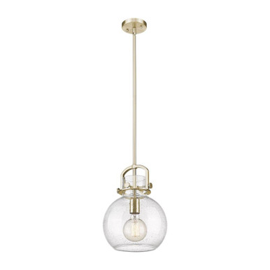 Newton Sphere 1 Light Stem Hung Mini Pendant 10 Inch Wide by Innovations - 410-1SM-G410-10_P