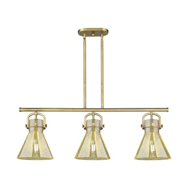 Newton Cone 3 Light Stem Arched Island 41.5 Inch Wide by Innovations - 410-3I-G411-10_P