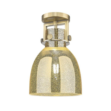 Newton Bell 1 Light Flush Mount 12.5 Inch Tall X 8 Inch Wide by Innovations - 411-1F-G412-8_P