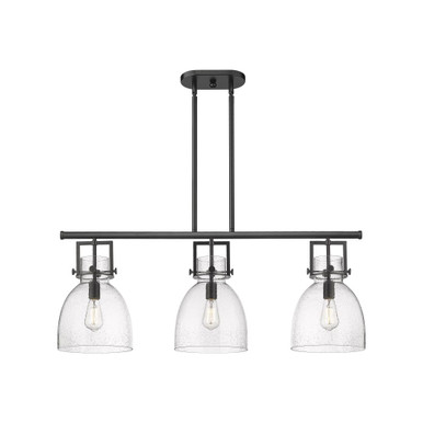 Newton Bell 3 Light Island 15.13 Inch Tall X 41.5 Inch Wide by Innovations - 411-3I-G412-10