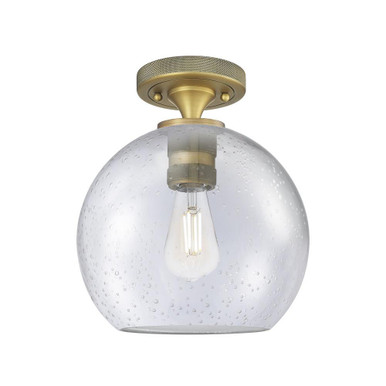 Crown Point 1 Light Flush Mount 9.5 Inch Tall X 8 Inch Wide by Innovations - 434-1F-G12-8_P