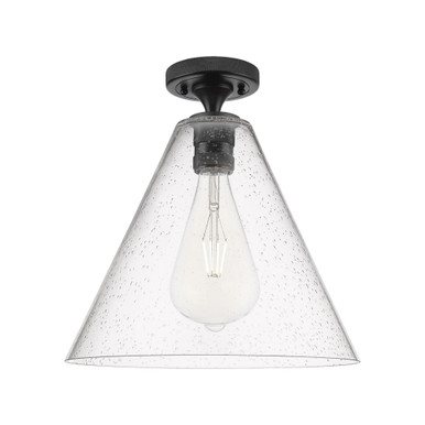 Crown Point 1 Light Berkshire Flush Mount 12 Inch Wide by Innovations - 434-1F-GBC-12_P