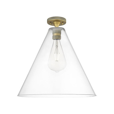 Crown Point 1 Light Berkshire Flush Mount 16 Inch Wide by Innovations - 434-1F-GBC-16_P