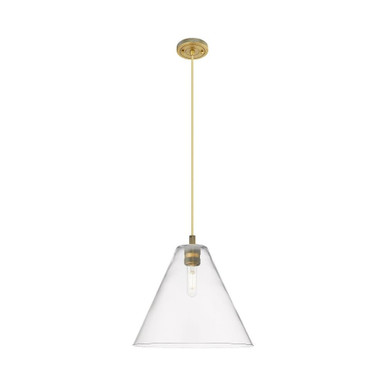 Crown Point 1 Light Berkshire Cord Pendant 12 Inch Wide by Innovations - 434-1P-GBC-12_P