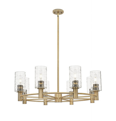 Crown Point 8Light Stem Chandelier 10.38 Inch X 32 Inch Wide by Innovations - 434-8CR-G434-7_P