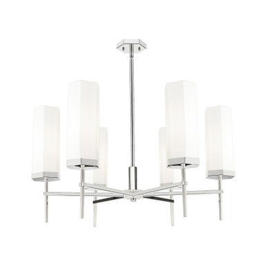 Blakeley 6 Light Stem Chandelier 15.38 Inch and 32 Inch Wide by Innovations - 463-6CR-G463-12_P