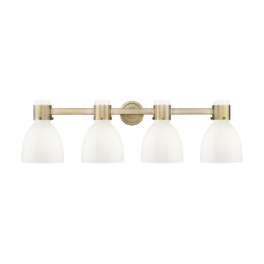 Lawton Bell 4 Light Bath Vanity 10 Inch Tall X 34 Inch Wide by Innovations - 464-4W-G464D-7_P
