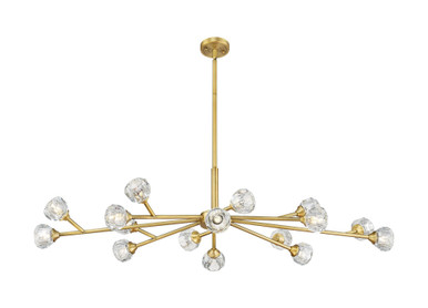 Aurora 16 Light Chandelier 11.5 Inch Tall and 48 Inch Wide by Innovations - 465-16I-G465-CL_P