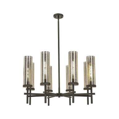 Lincoln 8 Light Stem Chandelier 19.5 Inch and 32 Inch Wide by Innovations - 471-8CR-G471-12_P