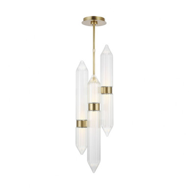 Langston 21.6W 1 LED Small Pendant by Visual Comfort Modern - 700TDLGSN10BR-LED927