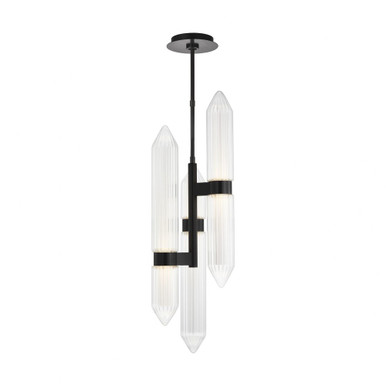 Langston 277V 21.6W 1 LED Small Pendant by Visual Comfort Modern - 700TDLGSN10BR-LED927-277