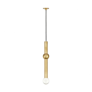 Guyed 4.6W 1 LED Mini Port Alone Pendant by Visual Comfort Modern - 700TRSPAGYD1PB-LED930