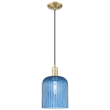 Bridal Veil 1Light Cord Mini Pendant 13.5 Inch X 8 Inch Wide by Innovations - 716-1P-G559-8_P