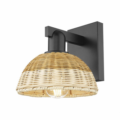 Natural Ballston Dome 1 Light Wall Sconce 11.25 Inch Tall by Innovations - 716-1W-NBD2-7