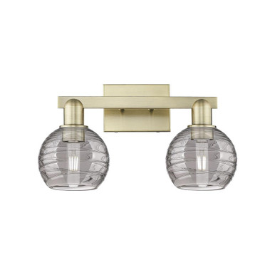 Athens Deco Swirl 2 Light Bath Vanity 16 Inch Wide by Innovations - 716-2W-G1213-6