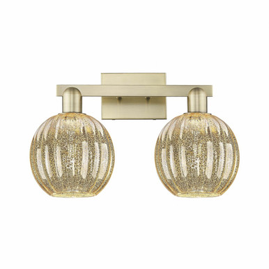 Preston 2 Light Bath Vanity 11.75 Inch Tall and 16 Inch Wide by Innovations - 716-2W-G458-7