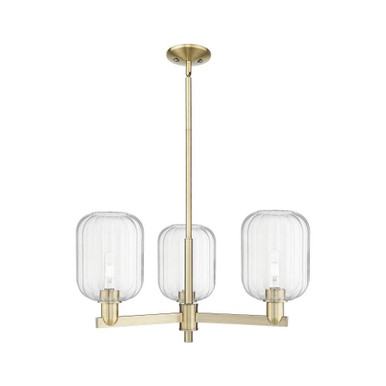 Preston 3 Light Stem Jar Chandelier 17.63 Inch Wide by Innovations - 716-3CR-G460-7_P