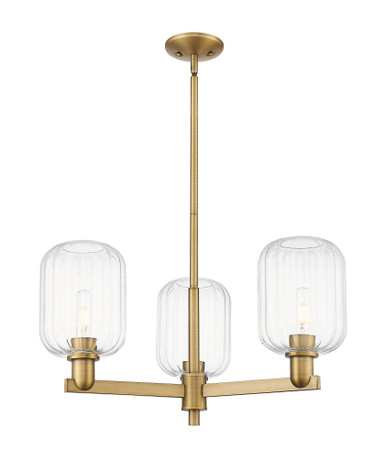 Preston 3 Light Stem Jar Chandelier 17.63 Inch Wide by Innovations - 716-3CR-G460-7_P